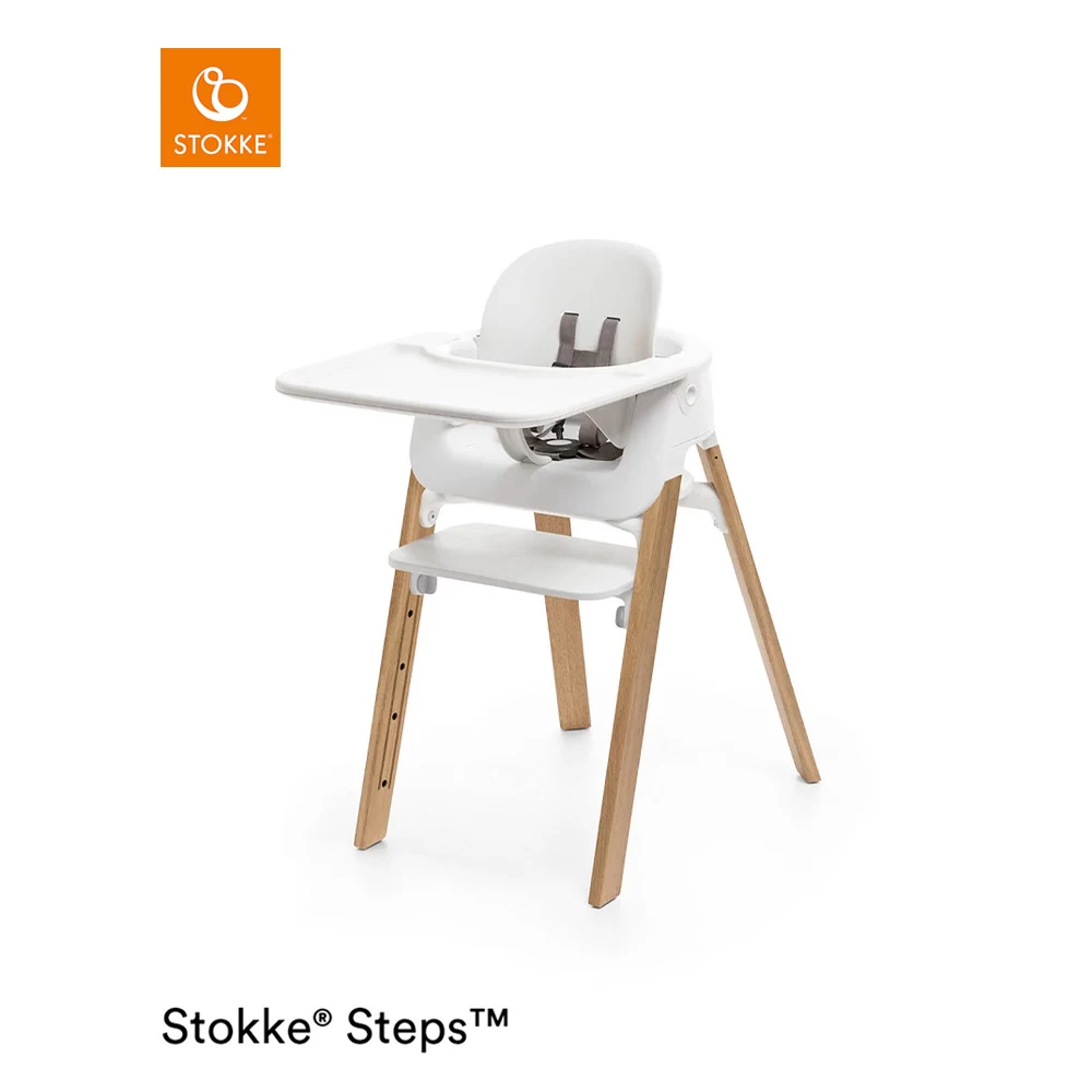 Chaise Steps™ Blanc / Naturel De Stokke® 5 Chaise Steps™ Blanc / Naturel De Stokke® – Image 5