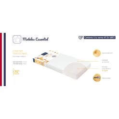Matelas Essentiel 60x120 Blanc 60 X 120 Cm De Candide -Bébés Produits Magasin 01011420 6