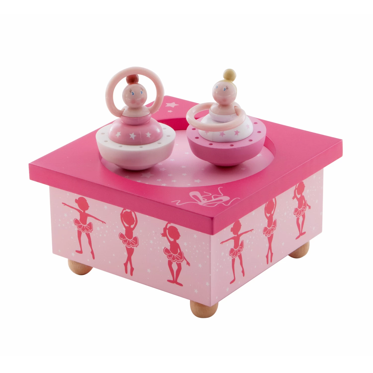 Boîte à Musique Bois Ballerine Rose De Trousselier 1 Boîte à Musique Bois Ballerine Rose De Trousselier