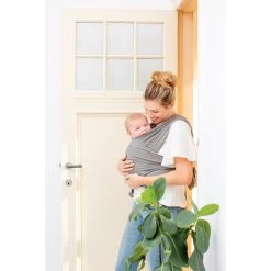 Écharpe De Portage Tricot-Slen Organic Extensible Bio Taupe 540 Cm De Babylonia -Bébés Produits Magasin 01067841 3