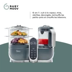 Nutribaby(+) Robot Multifonctions Bébé 6 En 1 Industrial Grey De Babymoov 12 Nutribaby(+) Robot Multifonctions Bébé 6 En 1 Industrial Grey De Babymoov -Bébés Produits Magasin 01073307 3