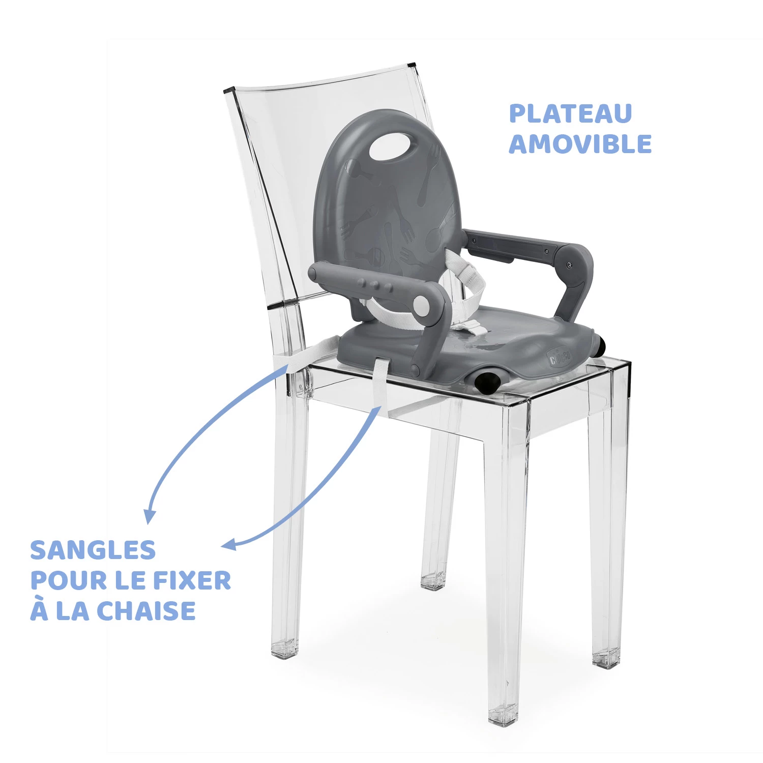 Rehausseur Pocket Snack Dark Grey De Chicco 5 Rehausseur Pocket Snack Dark Grey De Chicco – Image 5