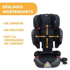 Siège Auto Oasys Evo 2-3 Fix Plus Jet Black De Chicco 13 Siège Auto Oasys Evo 2-3 Fix Plus Jet Black De Chicco -Bébés Produits Magasin 01090361 5