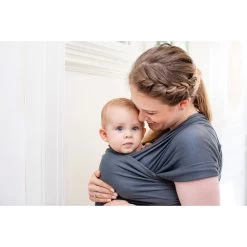 Écharpe De Portage Extensible Tricot-Slen Bambou Bio Smokey Grey De Babylonia 6 Écharpe De Portage Extensible Tricot-Slen Bambou Bio Smokey Grey De Babylonia -Bébés Produits Magasin 01099086 3