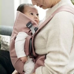 Porte-bébé Mini Vieux Rose Coton De BabyBjörn -Bébés Produits Magasin 01102884 3