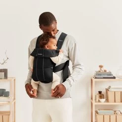 Porte-bébé Mini Noir Coton De BabyBjörn -Bébés Produits Magasin 01102885 4