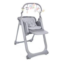 Chaise Haute Polly Magic Relax 4 Roues Graphite De Chicco
