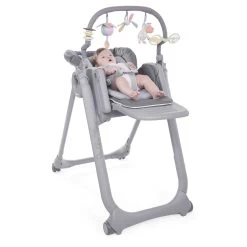 Chaise Haute Polly Magic Relax 4 Roues Graphite De Chicco -Bébés Produits Magasin 01107881 8