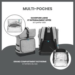 Sac à Dos à Langer Le Sancy Smokey De Babymoov -Bébés Produits Magasin 01109376 4