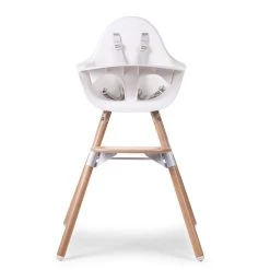 Chaise Haute Evolu 2 + Arceau Naturel/Blanc De Childhome 13 Chaise Haute Evolu 2 + Arceau Naturel/Blanc De Childhome -Bébés Produits Magasin 01115616 4