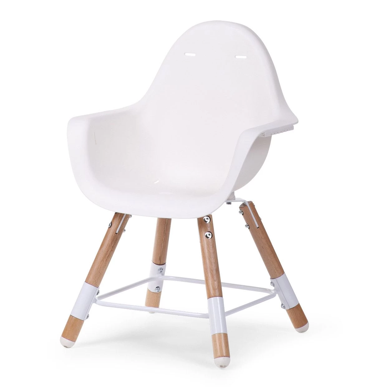 Chaise Haute Evolu 2 + Arceau Naturel/Blanc De Childhome 5 Chaise Haute Evolu 2 + Arceau Naturel/Blanc De Childhome – Image 5
