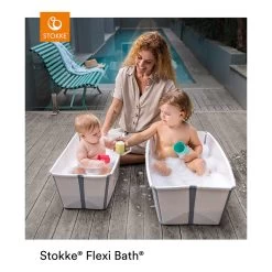 Baignoire Flexi Bath™ XL Blanche De Stokke® -Bébés Produits Magasin 01125188 7