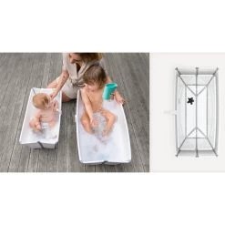 Baignoire Flexi Bath™ XL Transparent Bleu De Stokke® -Bébés Produits Magasin 01125189 3
