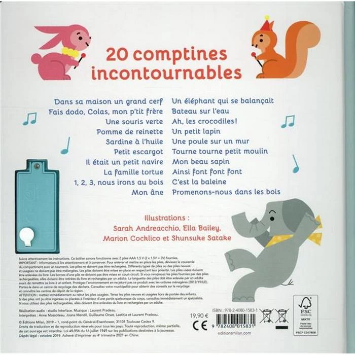 Mon Premier Recueil De Comptines De Milan 2 Mon Premier Recueil De Comptines De Milan – Image 2