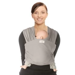 Écharpe De Portage Extensible Respirante Tricot-Slen Cool Silver Cloud De Babylonia