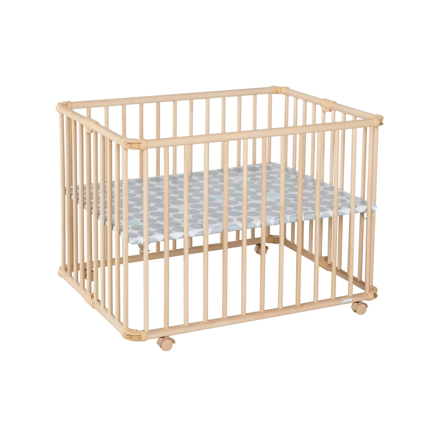 Parc Pliable Lucilee+ Petit Modèle Naturel Pois Gris De Geuther 3 Parc Pliable Lucilee+ Petit Modèle Naturel Pois Gris De Geuther – Image 3