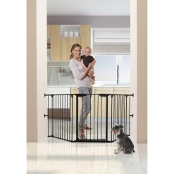 Barrière De Sécurité 3 Panneaux Newport AD Noir De Dreambaby -Bébés Produits Magasin 01140817 4