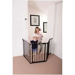 Barrière De Sécurité 3 Panneaux Newport AD Noir De Dreambaby -Bébés Produits Magasin 01140817 5