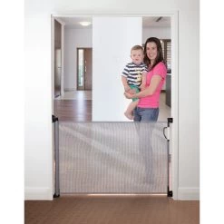 Barrière De Sécurité Rétractable 0-140 Cm Gris De Dreambaby -Bébés Produits Magasin 01140819 4