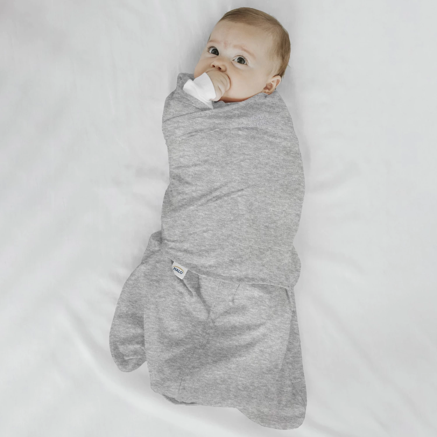 Lange D'emmaillotage 3 En 1 SleepSack® Gris 3-6 Mois De Halo 10 Lange D'emmaillotage 3 En 1 SleepSack® Gris 3-6 Mois De Halo – Image 10