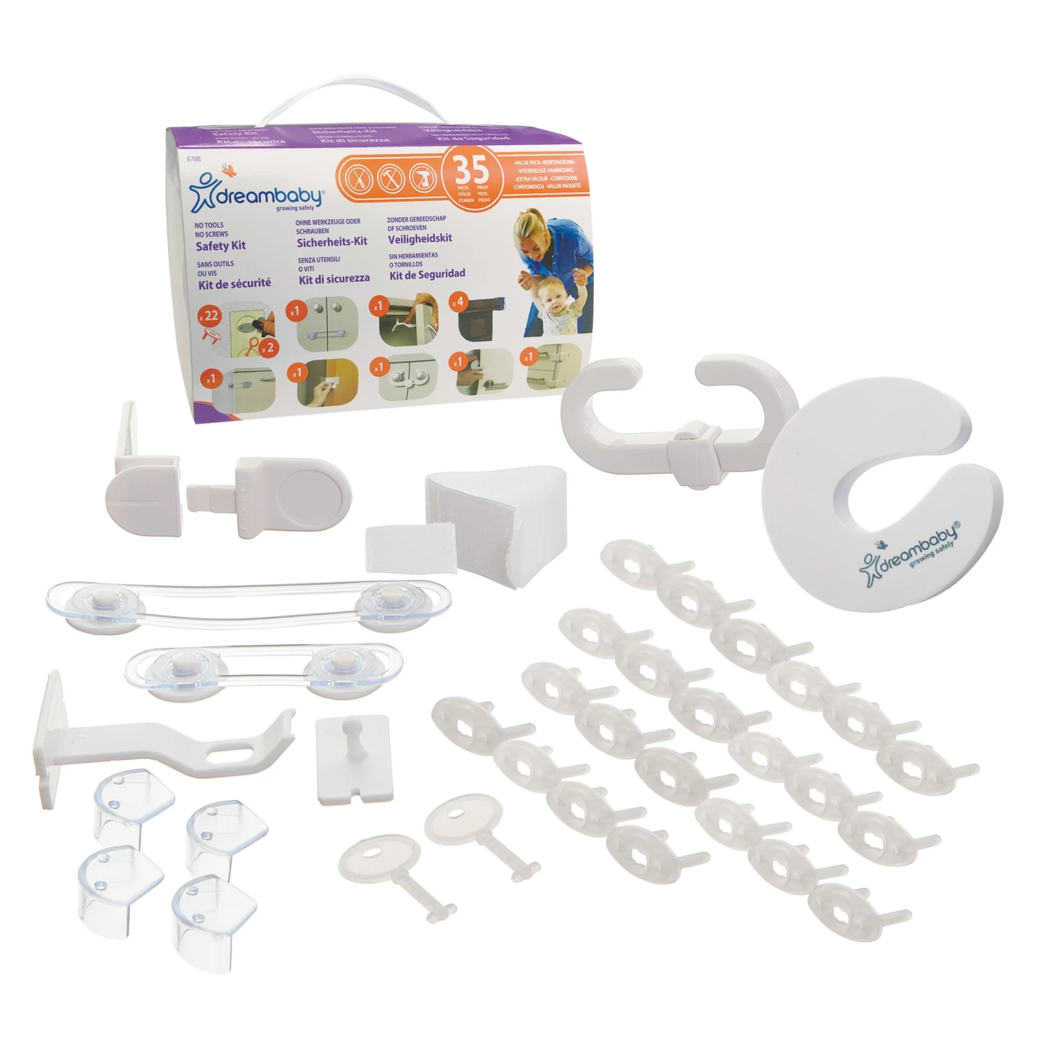 Kit De Sécurité Bébé 35 Pièces De Dreambaby 1 Kit De Sécurité Bébé 35 Pièces De Dreambaby