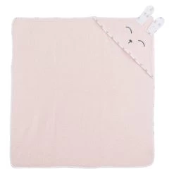 Cape De Bain Lapin Câlin Rose Primrose De P'tit Bisou