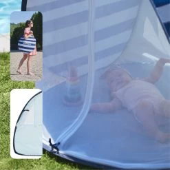 Tente Anti-UV Haute Protection 50+ Marinière Bleu De Babymoov -Bébés Produits Magasin 01148352 5