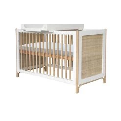 Océania Lit 60x120 Tressage Rotin Neige De Théo -Bébés Produits Magasin 01148522 10