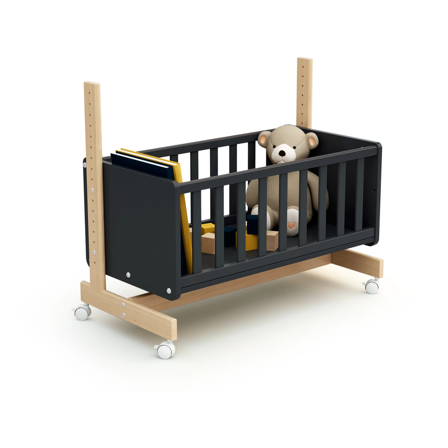 Berceau Cododo Confort Graphite Et Hêtre De AT4 4 Berceau Cododo Confort Graphite Et Hêtre De AT4 – Image 4