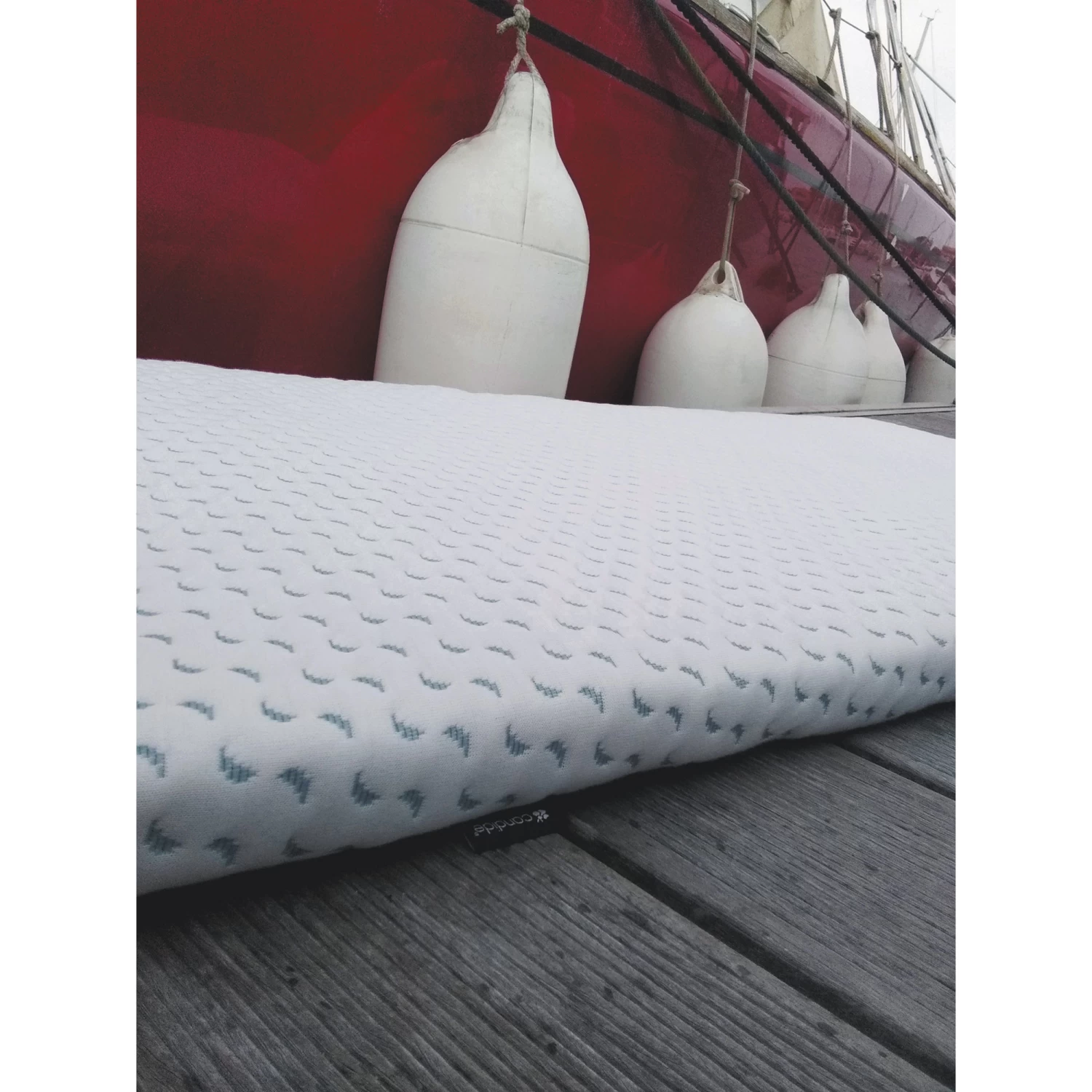 Matelas Bébé De Voyage Ocean Friendly Blanc/Bleu 60 X 120 Cm De Candide 4 Matelas Bébé De Voyage Ocean Friendly Blanc/Bleu 60 X 120 Cm De Candide – Image 4