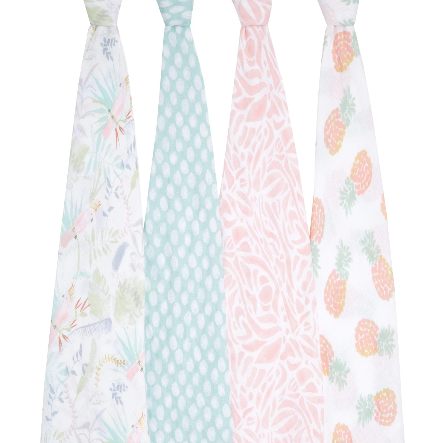 Lot De 4 Maxi-Langes Mousseline Tropicalia De Aden + Anais Essentials 2 Lot De 4 Maxi-Langes Mousseline Tropicalia De Aden + Anais Essentials – Image 2