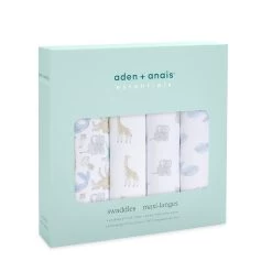 Lot De 4 Maxi-Langes Mousseline Natural History De Aden + Anais Essentials -Bébés Produits Magasin 01150915 3