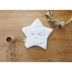 Mon étoile Relax Bouillotte Graines De Lin Blanc/Gris De Candide -Bébés Produits Magasin 01151288 3
