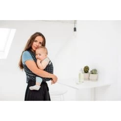 Écharpe De Portage Extensible Coton Biologique Tricot-Slen Design Black Diamond De Babylonia -Bébés Produits Magasin 01151290 3