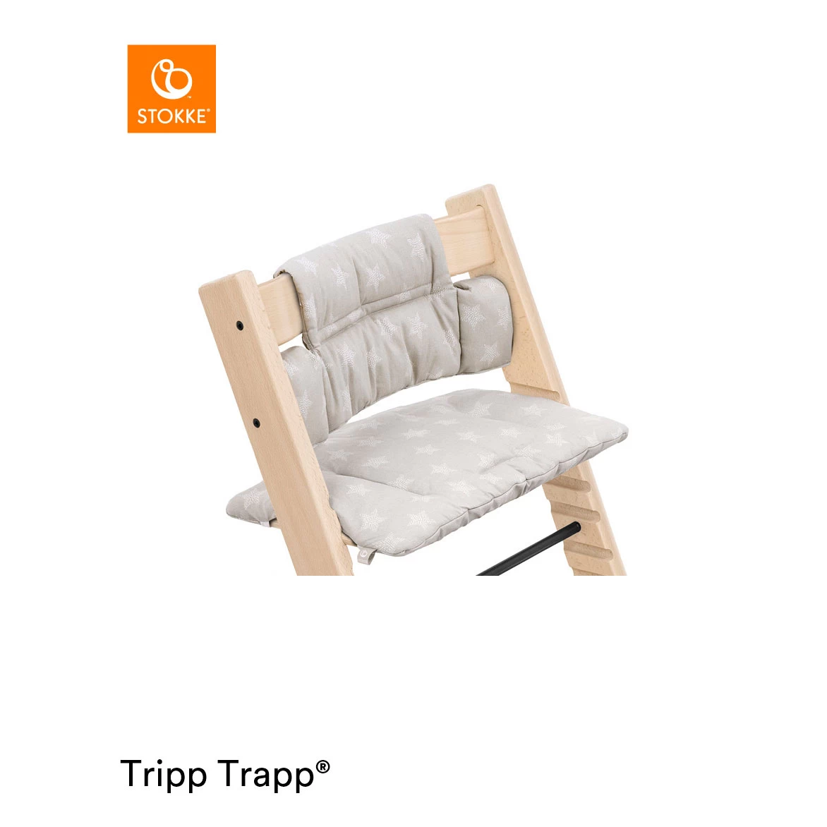 Coussin De Chaise Tripp Trapp® Stars Silver De Stokke® 2 Coussin De Chaise Tripp Trapp® Stars Silver De Stokke® – Image 2