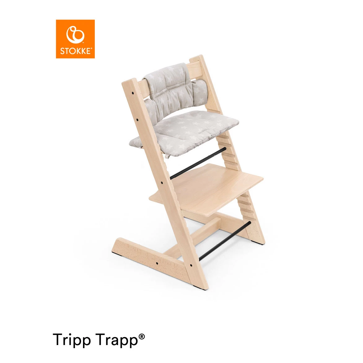 Coussin De Chaise Tripp Trapp® Stars Silver De Stokke® 5 Coussin De Chaise Tripp Trapp® Stars Silver De Stokke® – Image 5