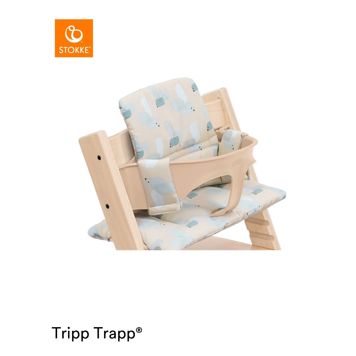 Coussin De Chaise Tripp Trapp® Bird Blue De Stokke® 1 Coussin De Chaise Tripp Trapp® Bird Blue De Stokke®