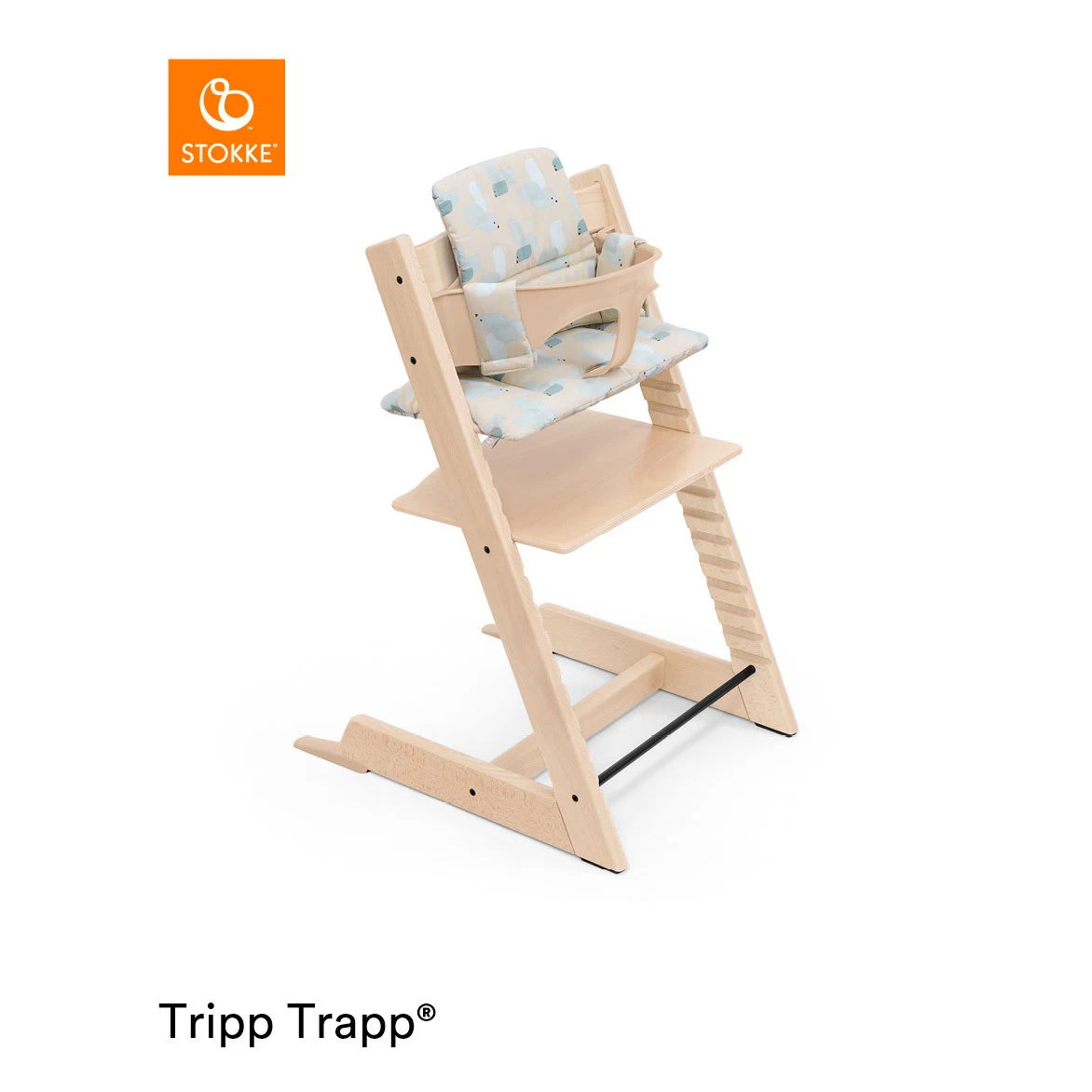 Coussin De Chaise Tripp Trapp® Bird Blue De Stokke® 3 Coussin De Chaise Tripp Trapp® Bird Blue De Stokke® – Image 3