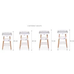 Evolux Table à Langer Naturel Blanc De Childhome -Bébés Produits Magasin 01154765 11