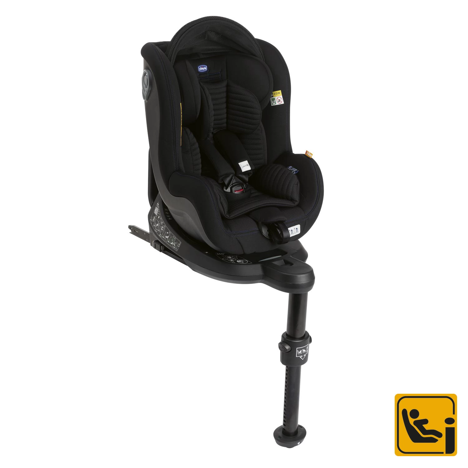 Siège Auto Seat2Fit I-Size Air (45-105 Cm) Black Air De Chicco 1 Siège Auto Seat2Fit I-Size Air (45-105 Cm) Black Air De Chicco