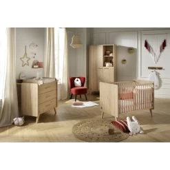 Arty Commode 3 Tiroirs Chêne Suave De Sauthon Baby's Sweet Home -Bébés Produits Magasin 01156298 5