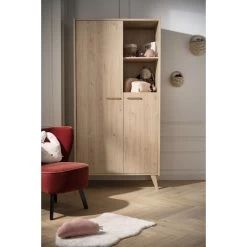 Arty Armoire 2 Portes Chêne Suave De Sauthon Baby's Sweet Home -Bébés Produits Magasin 01156299 4