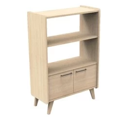 Arty Bibliothèque 2 Portes/1 Penderie Chêne Suave De Sauthon Baby's Sweet Home -Bébés Produits Magasin 01156300 3