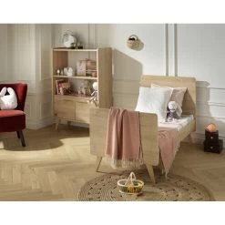 Arty Bibliothèque 2 Portes/1 Penderie Chêne Suave De Sauthon Baby's Sweet Home -Bébés Produits Magasin 01156300 6