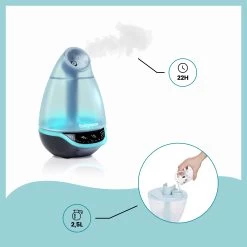 Hygro(+) Humidicateur à Vapeur Froide + Mouche Bébé Blanc De Babymoov -Bébés Produits Magasin 01164994 4