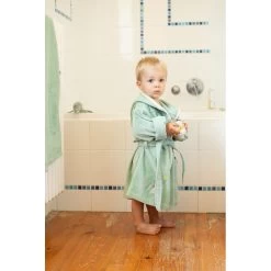 Peignoir Pingouin Vert 2-4 Ans De L'Oiseau Bateau -Bébés Produits Magasin 01165144 3