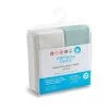 Lot De 2 Housse à Matelas à Langer Ecru/Vert Gris De Formula Baby