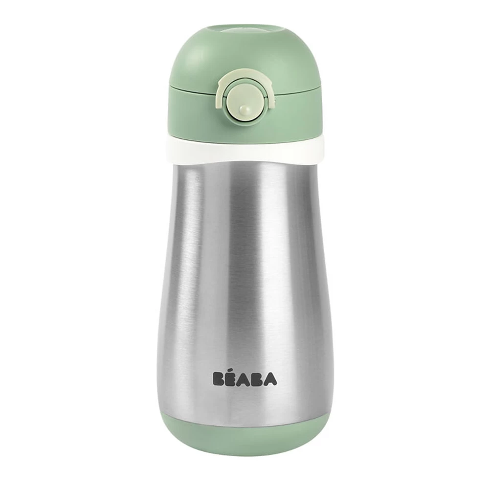Beaba Gourde Inox Vert Sauge 350 Ml De Béaba 1 Beaba Gourde Inox Vert Sauge 350 Ml De Béaba