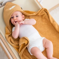 Charlie Cape De Bain Et Gant Caramel De Nattou -Bébés Produits Magasin 01168489 3