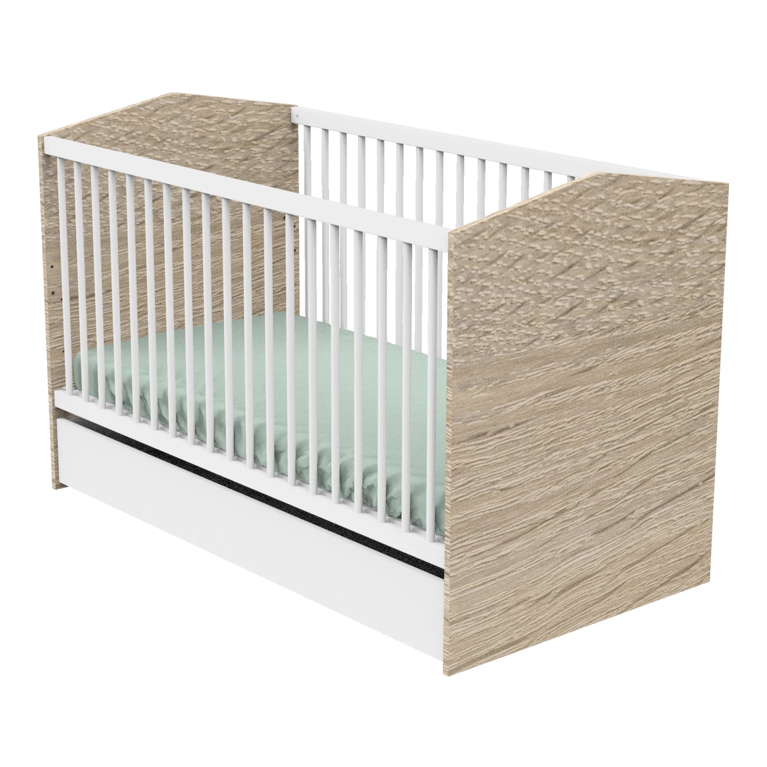 Cabanon Tiroir De Lit 70x140 Blanc De Sauthon Baby's Sweet Home 2 Cabanon Tiroir De Lit 70x140 Blanc De Sauthon Baby's Sweet Home – Image 2